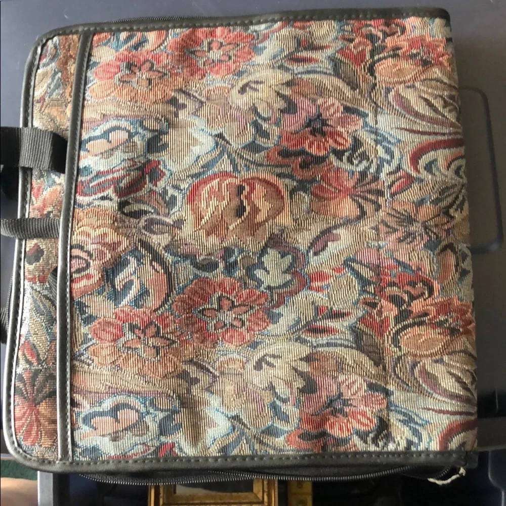Avery power case. Floral Tapestry Zip-In Portfolio Bag - Multicolor